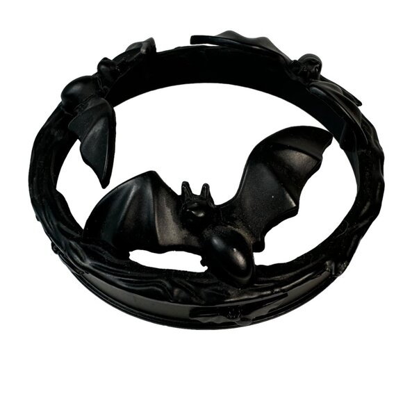Yankee Candle Black Lid Topper Bats Halloween Horror Gothic Witchy Vampire Punk - Picture 4 of 6